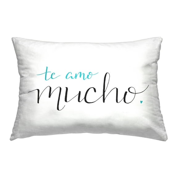 Stupell Industries Minimal Loving Spanish Decorative Printed Throw Pillow Design by SD Graphics Studio.