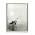 thumbnail image 1 of Stupell Industries Minimal Neutral Abstract Painting Black Splatter Grey Framed, 16 x 20, Design by Victoria Barnes, 1 of 5