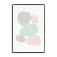 thumbnail image 1 of Stupell Industries Minimal Pastel Pebbles Abstract Painting Black Framed Art Print Wall Art, 12 x 18, 1 of 10