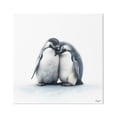 thumbnail image 1 of Stupell Industries Minimal Penguins Cuddling Animals & Insects Painting Gallery Wrapped Canvas Art Print Wall Art, 17 x 17, 1 of 8