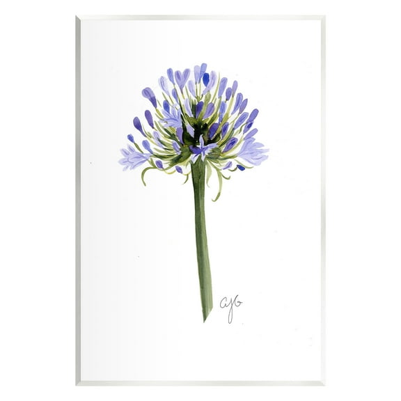 Stupell Industries Minimal Purple Anther Botanical & Floral Painting Unframed Art Print Wall Art, 10 x 15