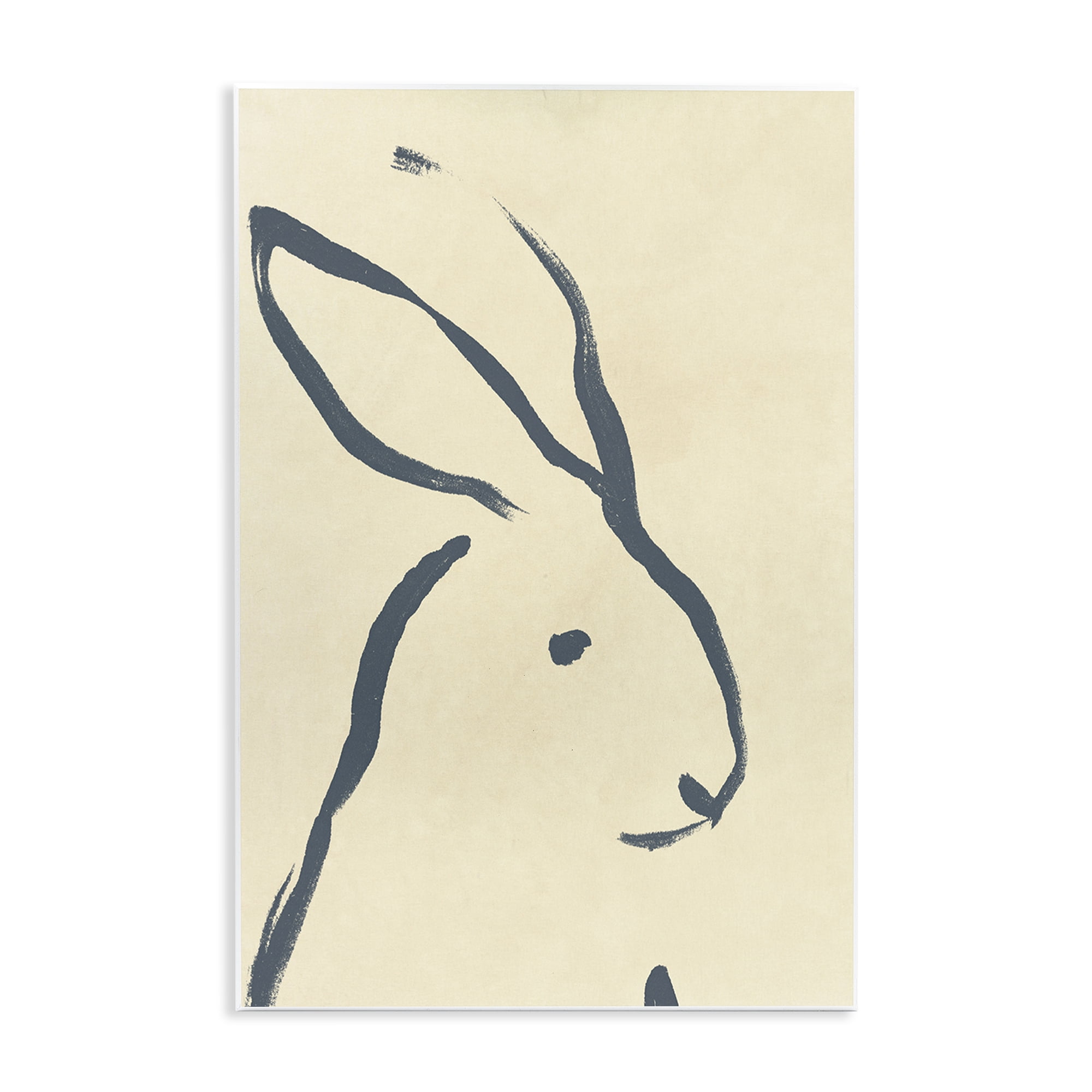 Stupell Industries Minimal Rabbit Doodle Animals & Insects Drawing Unframed Art Print Wall Art, 13 x 19