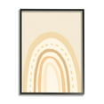 thumbnail image 1 of Stupell Industries Minimal Rainbow Stripes Neutral Tones Dashed Lines Graphic Art Black Framed Art Print Wall Art, Design by Heather McLaughlin, 1 of 5