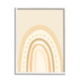 thumbnail image 1 of Stupell Industries Minimal Rainbow Stripes Neutral Tones Dashed Lines Graphic Art White Framed Art Print Wall Art, Design by Heather McLaughlin, 1 of 5