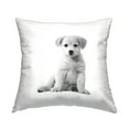 thumbnail image 1 of Stupell Industries Minimal Retriever Puppy Square Decorative Printed Throw Pillow, 18 x 18, 1 of 6