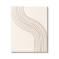 thumbnail image 1 of Stupell Industries Minimal Retro Curved Stripes Neutral Beige Tones Graphic Art Gallery Wrapped Canvas Print Wall Art, Design by Lettered and Lined, 1 of 7