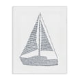 thumbnail image 1 of Stupell Industries Contemporary Minimal Sail Boat Canvas Art, 24 x 30, by Jetty Home LLC, 1 of 8