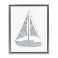 thumbnail image 1 of Stupell Industries Contemporary Minimal Sail Boat Gray Floating Frame Canvas Art, 17 x 21, by Jetty Home LLC, 1 of 8