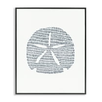 Stupell Industries Minimal Sand Dollar Coastal Painting Black Framed Art Print Wall Art, 11 x 14