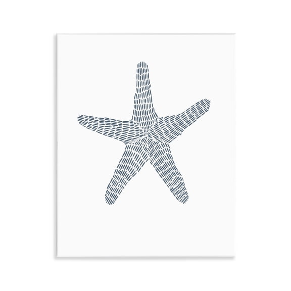 Stupell Industries Minimal Starfish on White Coastal Painting Unframed Art Print Wall Art, 11 x 14