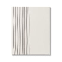 Stupell Industries Minimal Striped Lines Neutral Tone Visual Design Canvas Wall Art, 24 x 30, Design by Kim Allen