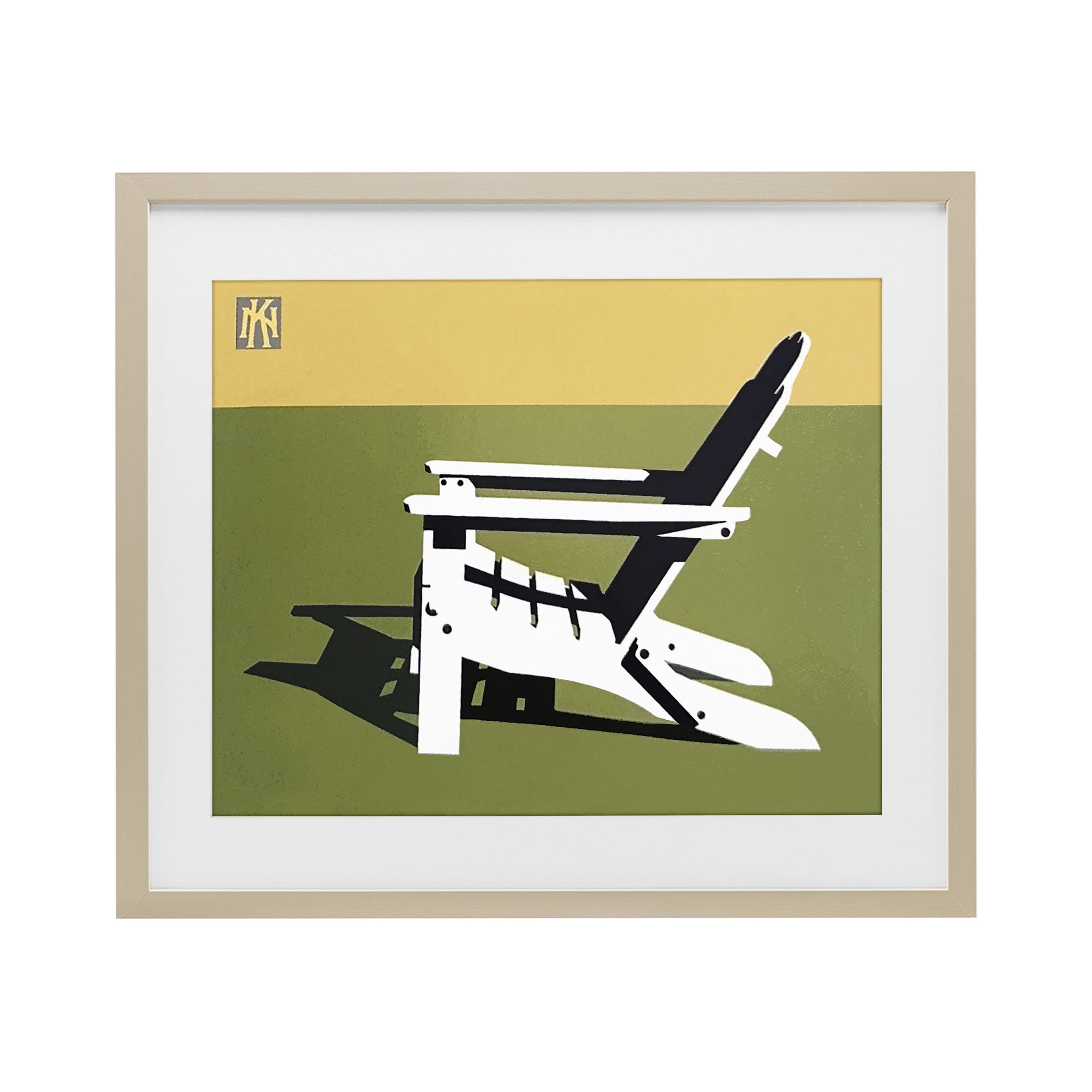 Stupell Industries Minimal Sunlit Lounge Chair Birch Framed Print Under Glass, design by Jadei Graphics