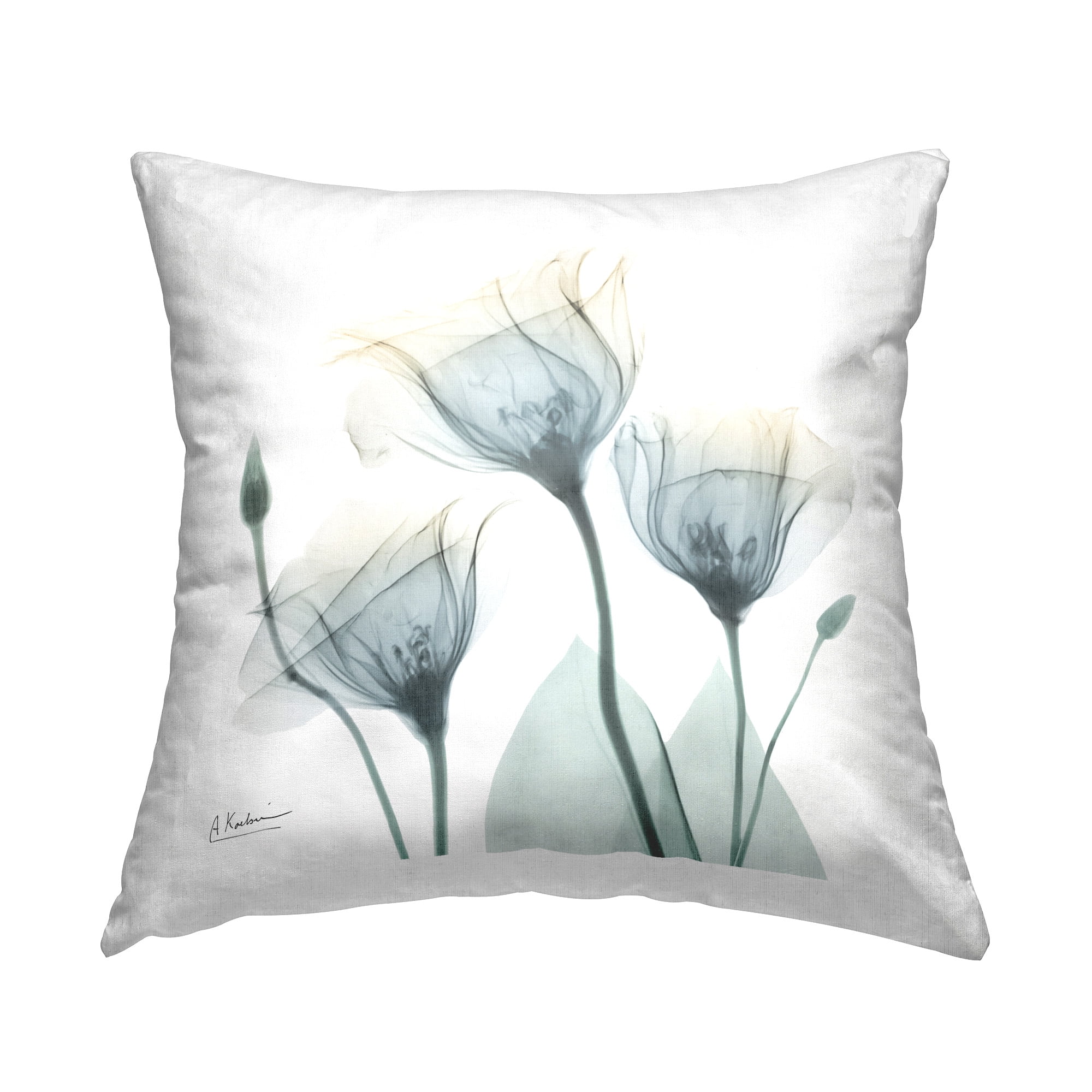 Stupell Industries Minimal Tulip Buds Decorative Printed Throw Pillow Design by Albert Koetsier