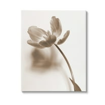 Stupell Industries Minimal Tulip Stem Botanical & Floral Photography Gallery Wrapped Canvas Art Print Wall Art, 16 x 20