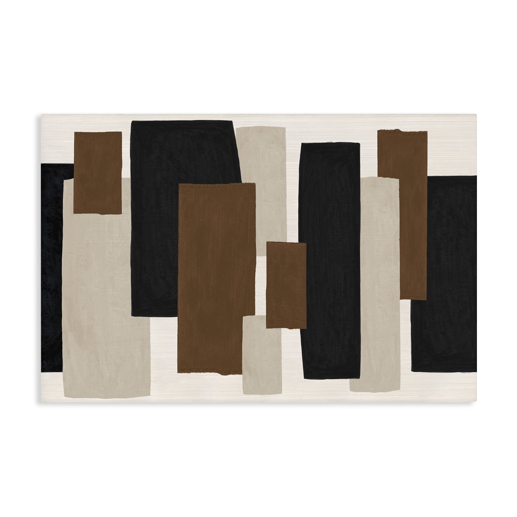 Stupell Industries Minimal Vertical Blocks in Earth Tones Canvas Wall Art, design by Janet Tava