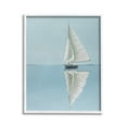 thumbnail image 1 of Stupell Industries Minimal Watercraft Reflection Transportation Painting White Framed Art Print Wall Art, 16 x 20, 1 of 9