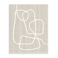 thumbnail image 1 of Stupell Industries Minimal White Line Beige Grain Pattern Modern Wood Wall Art, 10 x 15, Design by Alpenglow Workshop, 1 of 5