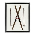 thumbnail image 1 of Stupell Industries Minimal Winter Skis Sports Painting Black Floater Framed Canvas Art Prints Wall Art, 17 x 21, 1 of 10
