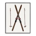 thumbnail image 1 of Stupell Industries Minimal Winter Skis Sports Painting Black Framed Art Prints Wall Art, 11 x 14, 1 of 10