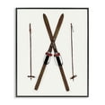 thumbnail image 1 of Stupell Industries Minimal Winter Skis Sports Painting Black Framed Art Prints Wall Art, 24 x 30, 1 of 10