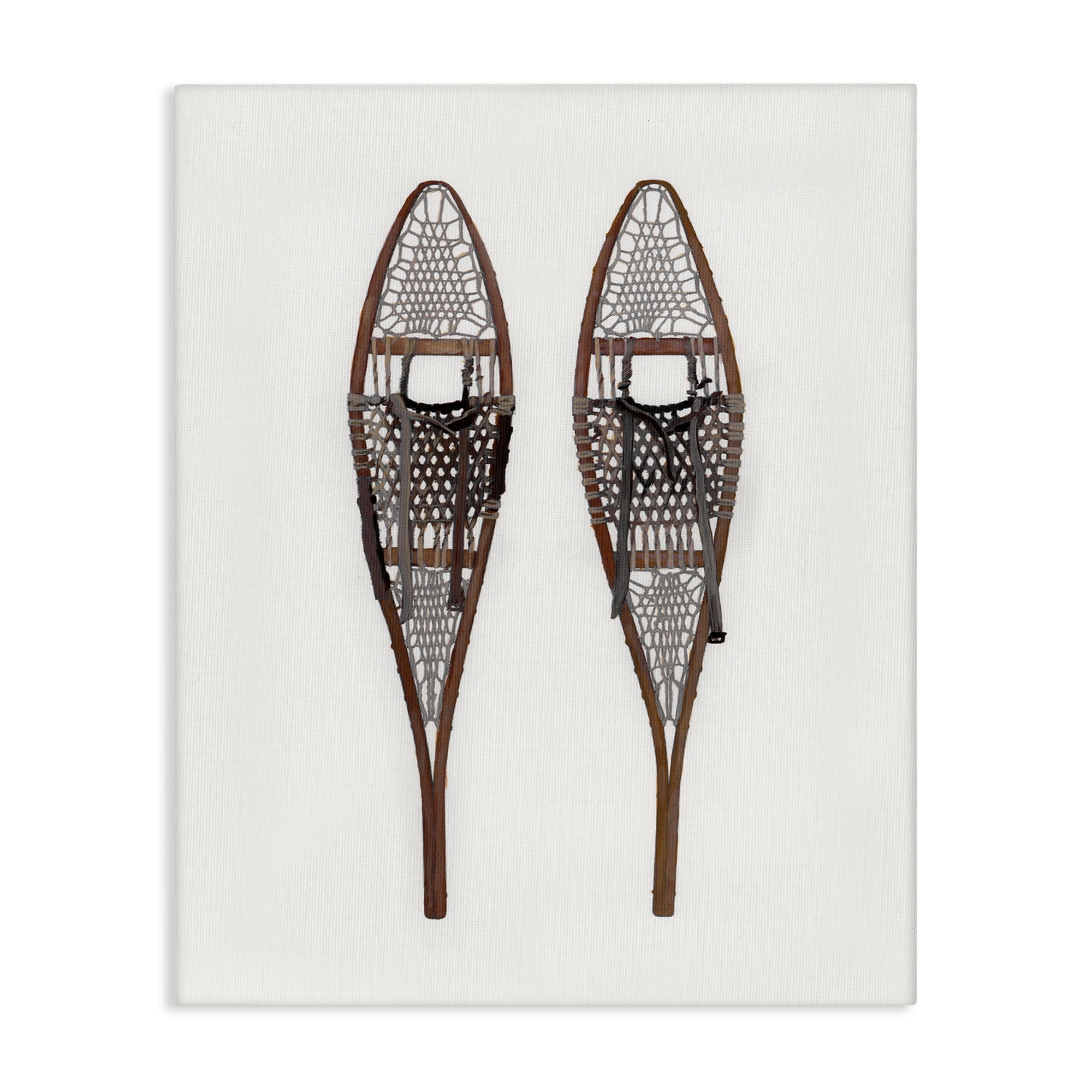 Stupell Industries Minimal Winter Snow Shoes Sports Painting Gallery Wrapped Canvas Art Prints Wall Art, 30 x 40