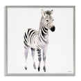 thumbnail image 1 of Stupell Industries Eclectic Minimal Zebra Foal Gray Framed Giclee Art, 17 x 17, by Roozbeh, 1 of 8