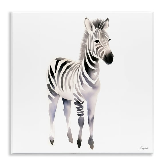 Stupell Industries Minimal Zebra Foal Wall Plaque Art, design by Roozbeh
