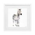 thumbnail image 1 of Stupell Industries Eclectic Minimal Zebra Foal White Framed Print Under Glass, 13 x 13, by Roozbeh, 1 of 8