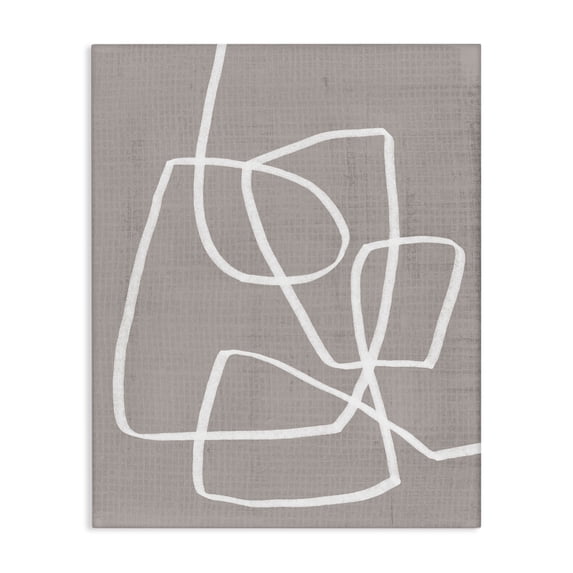 Stupell Industries Modern Minimalist Abstract Line Scribble Modern Boho Composition Canvas Art, 16 x 20, by June Erica Vess