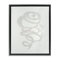 thumbnail image 1 of Stupell Industries Minimalist Coil Portrait Black Framed Floater Canvas Wall Art design by Vanna Lam, 21 x 17, 1 of 9
