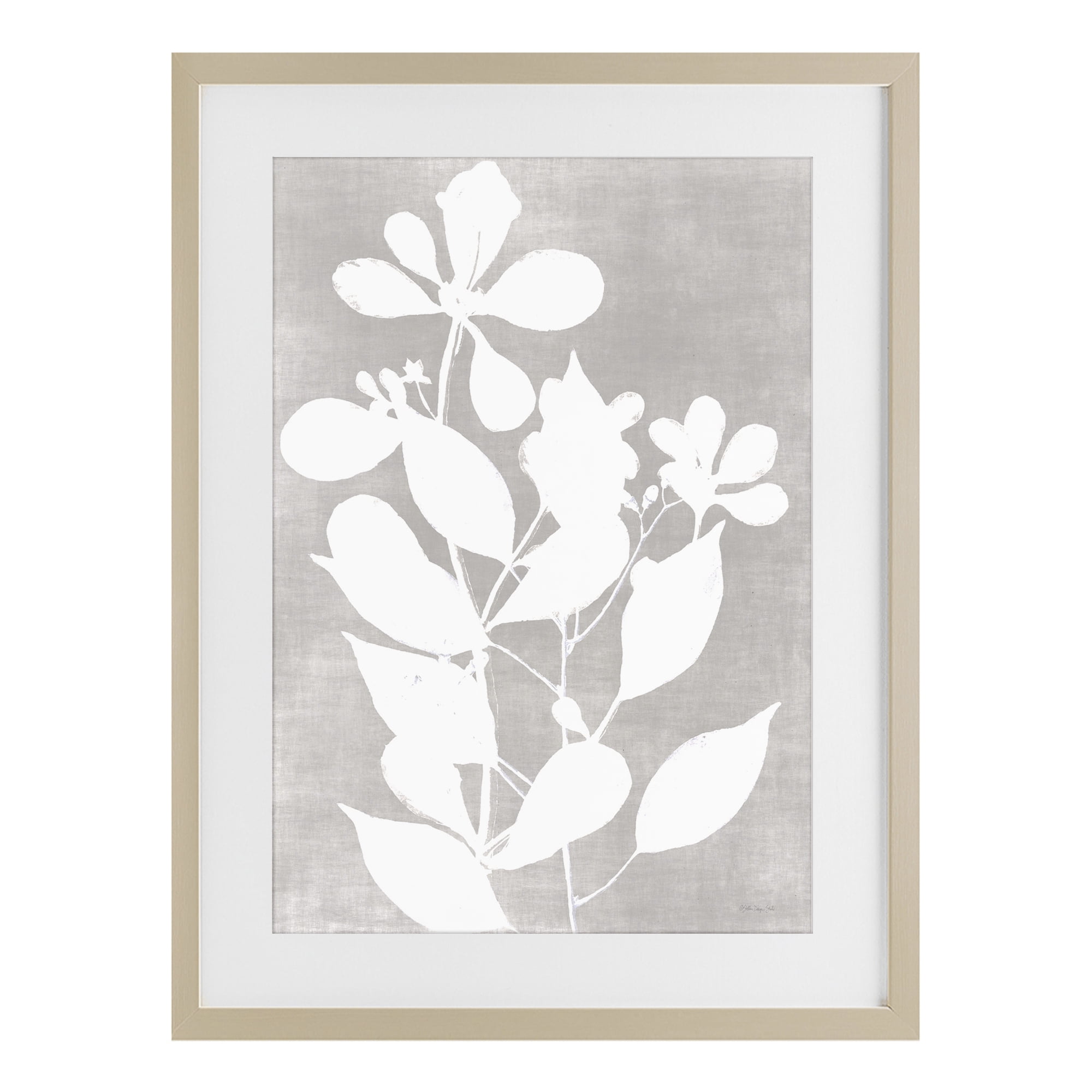 Stupell Industries Minimalist Foliage Impression Birch Framed Print Under Glass, design by Stellar Design Studio
