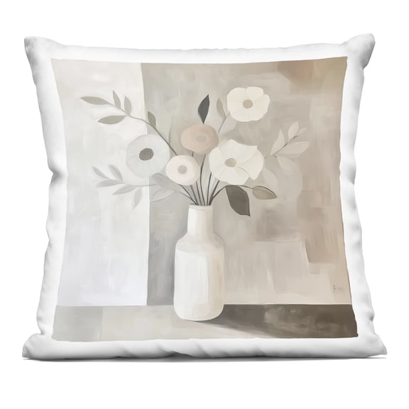 Stupell Industries Minimalist Muted Flower Vase Decorative Printed Throw Pillow, design by Heidi Kuntz, 18 x 7 x 18