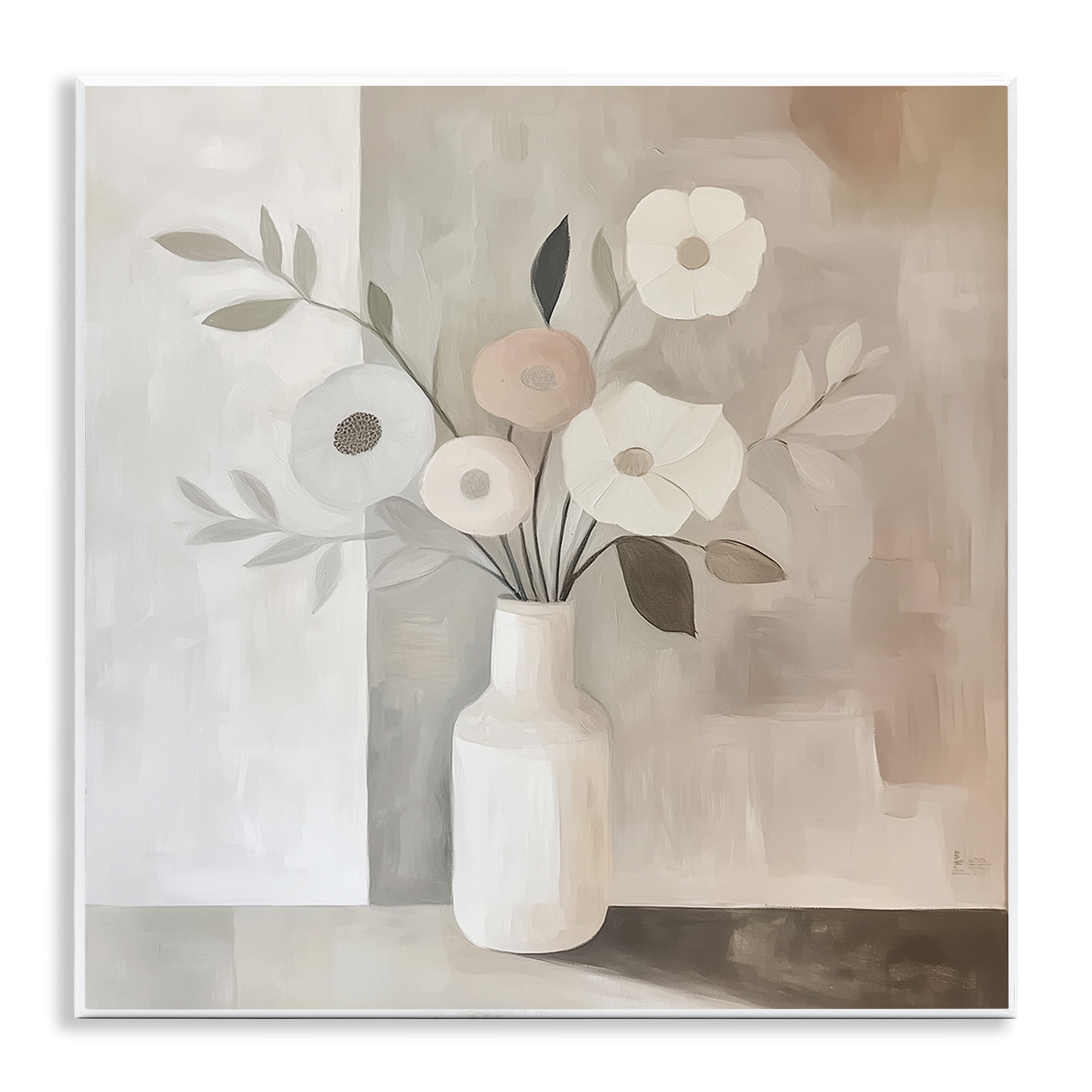 Stupell Industries Minimalist Muted Flower Vase Wall Plaque Art, design by Heidi Kuntz