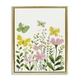 thumbnail image 1 of Stupell Industries Minimalist Whimsical Garden Butterflies Gold Floating Frame Canvas Art, 17 x 21, by LSR Design Studio, 1 of 8