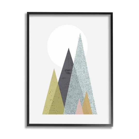 Stupell Industries Minimalistic Tree Mountain Pattern Geometric Design, 11 x 14, Design by Urban Epiphany