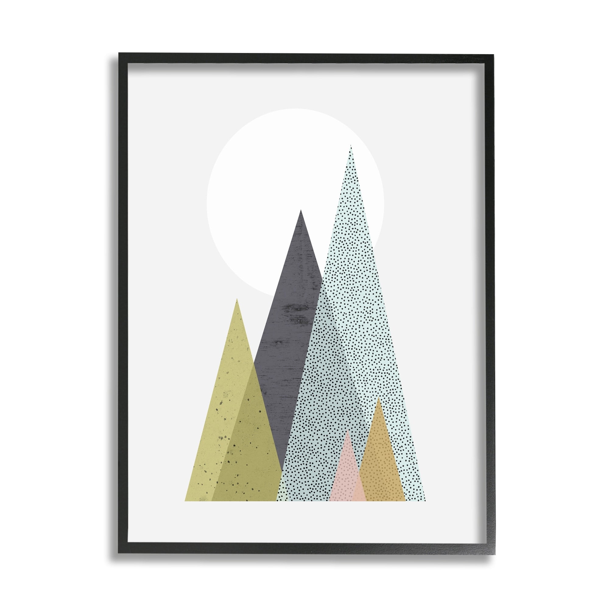 Stupell Industries Minimalistic Tree Mountain Pattern Geometric Design, 16 x 20, Design by Urban Epiphany
