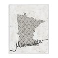thumbnail image 1 of Stupell Industries Contemporary Minnesota Patterned Grey US State Design Canvas Art, 36 x 48, by Ziwei Li, 1 of 7