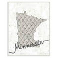 thumbnail image 1 of Stupell Industries Minnesota Patterned Grey US State Design Wall Plaque by Ziwei Li, 1 of 5
