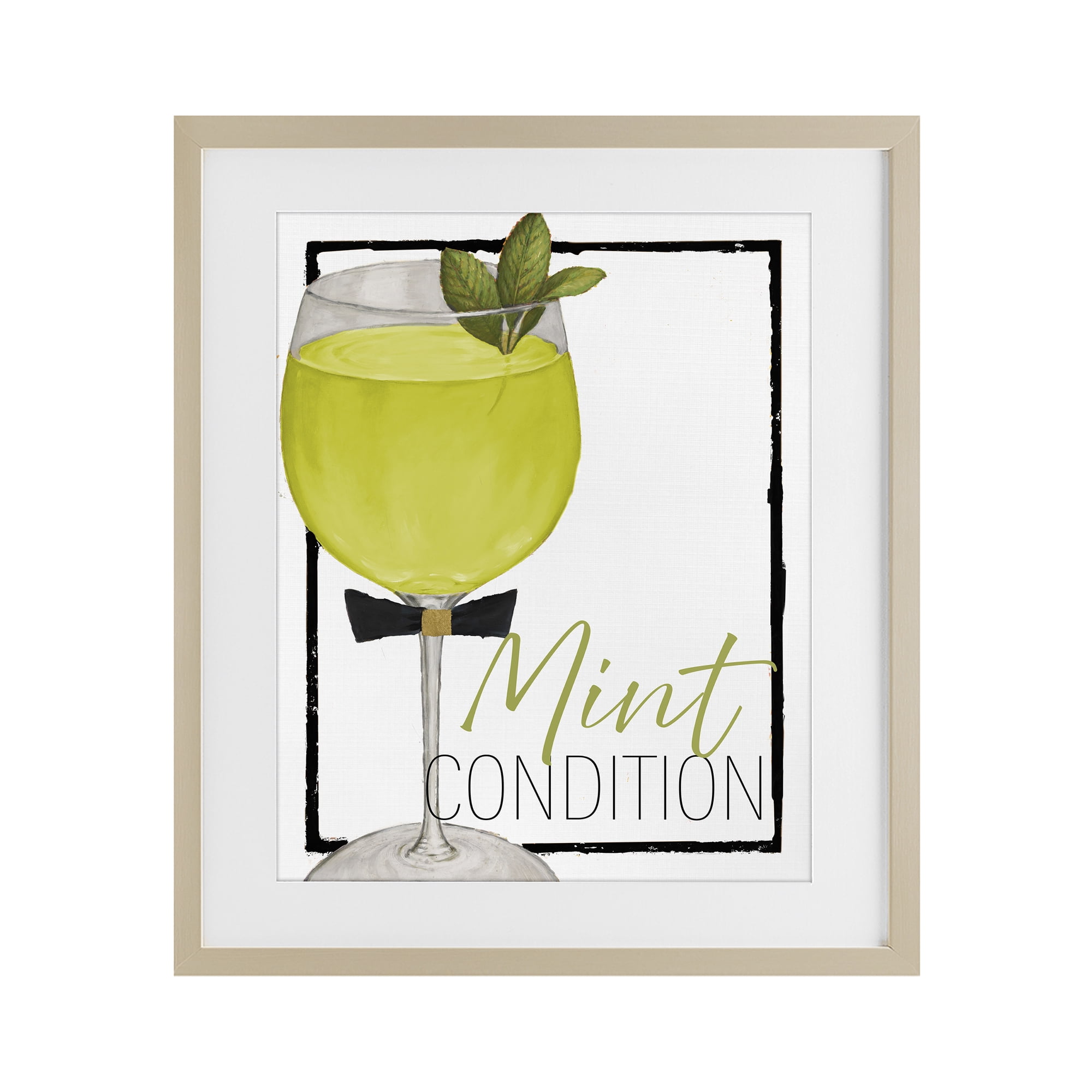 Stupell Industries Mint Condition Cocktail Birch Framed Print Under Glass, design by Lorenzo Collective