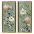 thumbnail image 1 of Stupell Industries Shabby Chic Mint Hydrangeas & Roses Gold 2pc Floating Frame Art Set, 11 x 25 each, by Nan, 1 of 7
