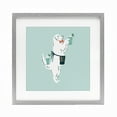 thumbnail image 1 of Stupell Industries Mint Julep Dog Gray Framed Print Under Glass design by Krissy Mast, 13 x 13, 1 of 10