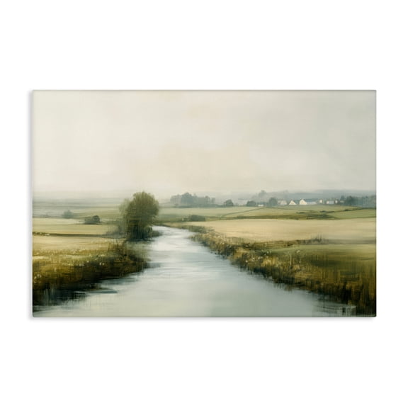 Stupell Industries Mirror Of Calm Landscape Canvas Wall Art design by Novae, 24 x 36