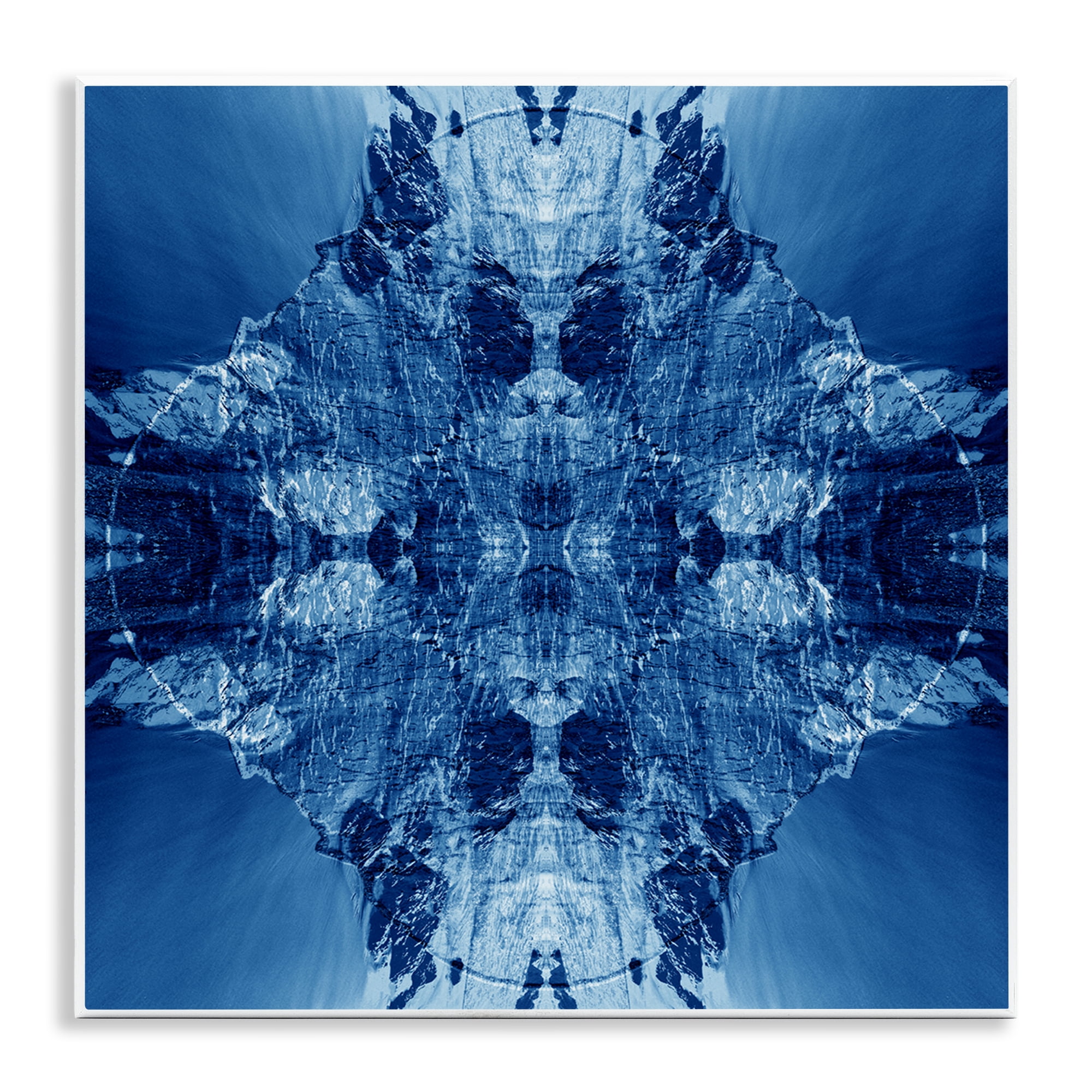 Stupell Industries Mirrored Symmetry Pattern Abstract Painting Unframed Art Print Wall Art, 12 x 12