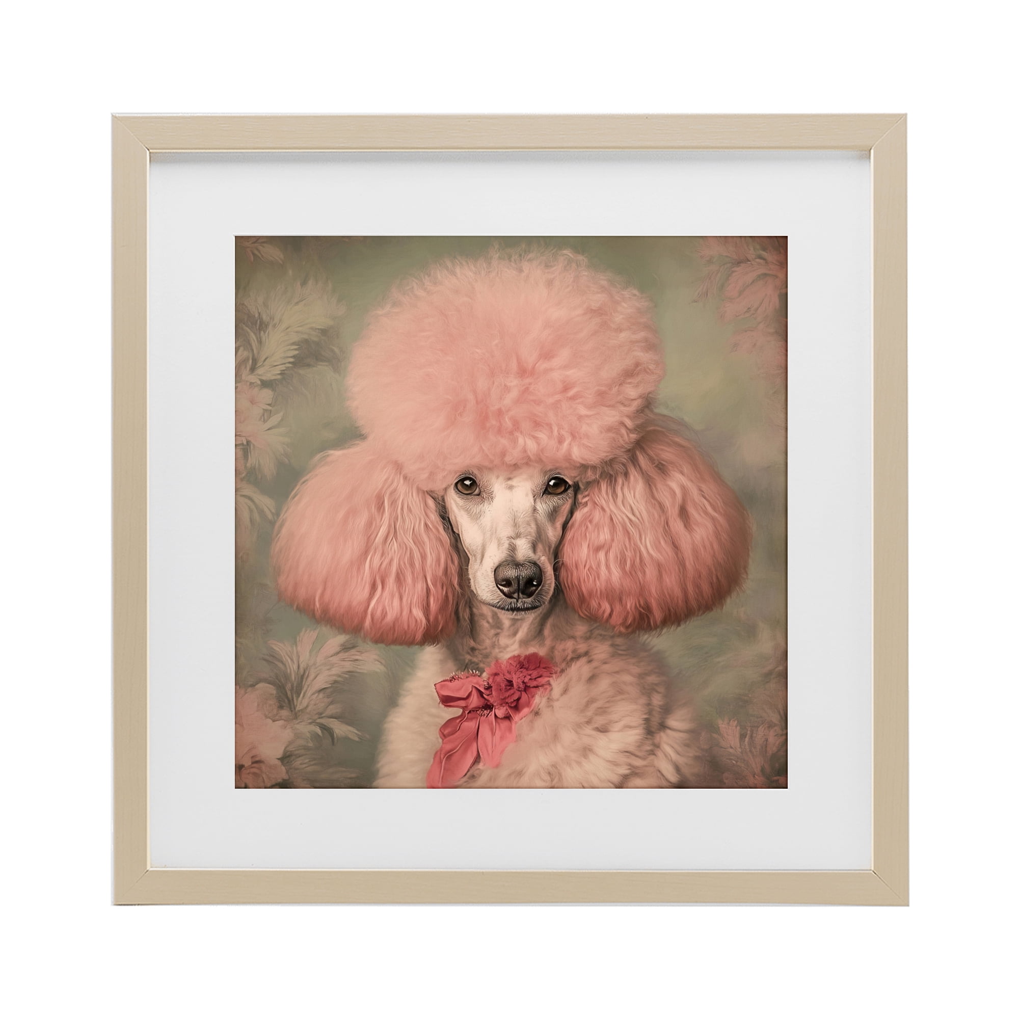 Stupell Industries Miss Baroness Blush Birch Framed Print Under Glass, design by Tina LeCour