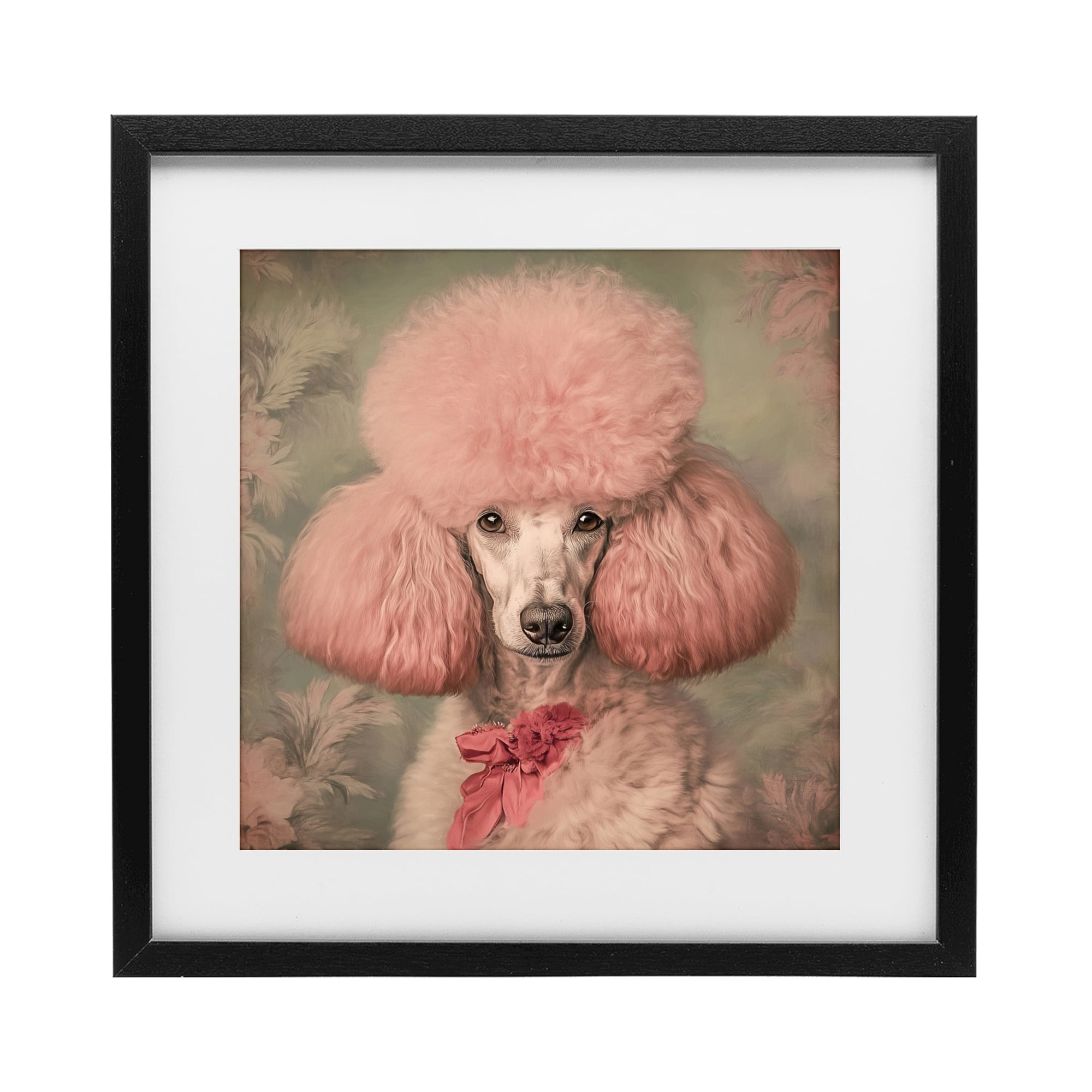 Stupell Industries Miss Baroness Blush Black Framed Print Under Glass, design by Tina LeCour