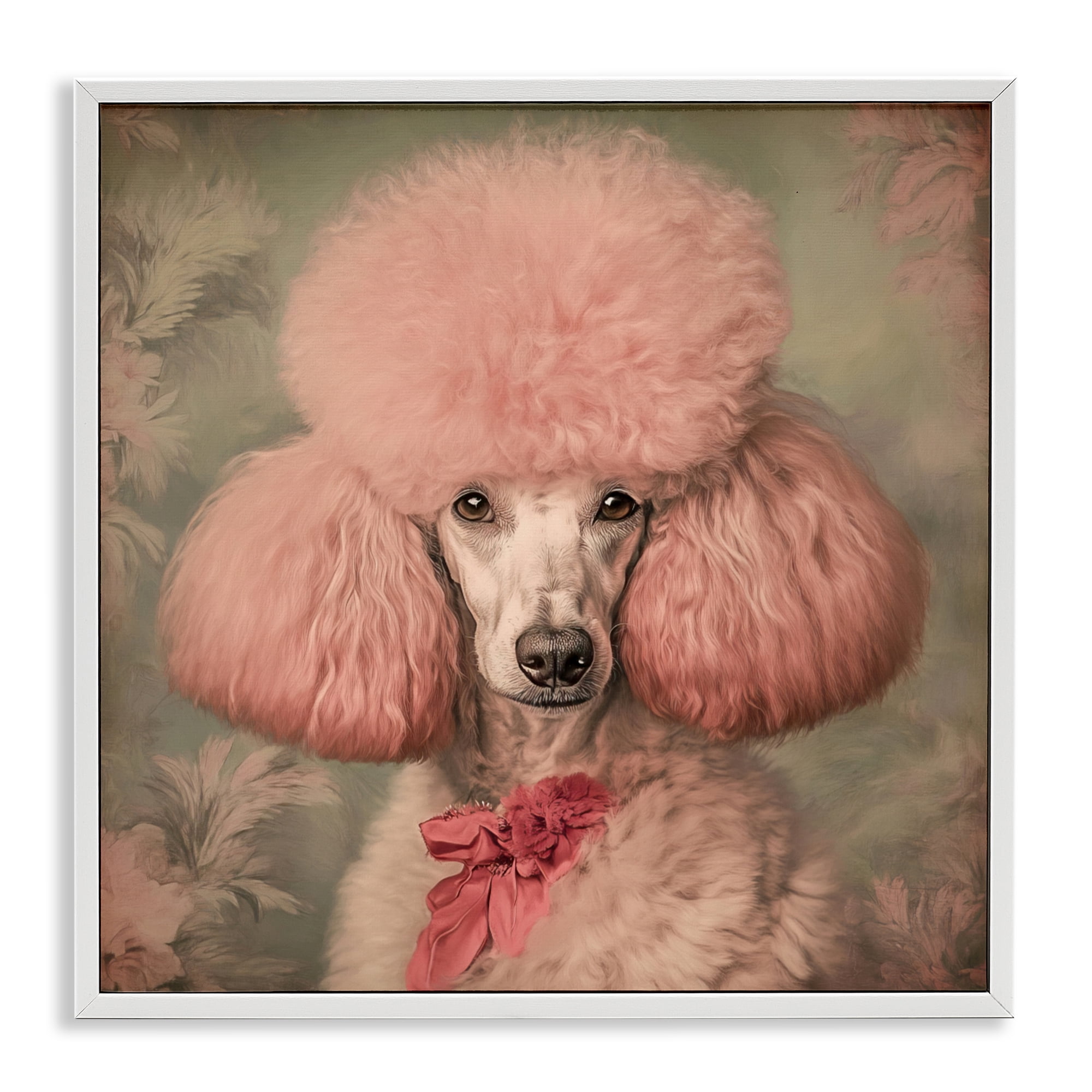 Stupell Industries Miss Baroness Blush White Framed Giclee Art, design by Tina LeCour