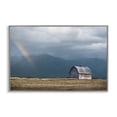 thumbnail image 1 of Stupell Industries Mission Mountain Barn Rainbow Gray Framed Giclee Art, design by Annie Bailey Art, 1 of 8