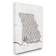 thumbnail image 1 of Stupell Industries Missouri Patterned Grey US State Design Canvas Wall Art by Ziwei Li, 1 of 5