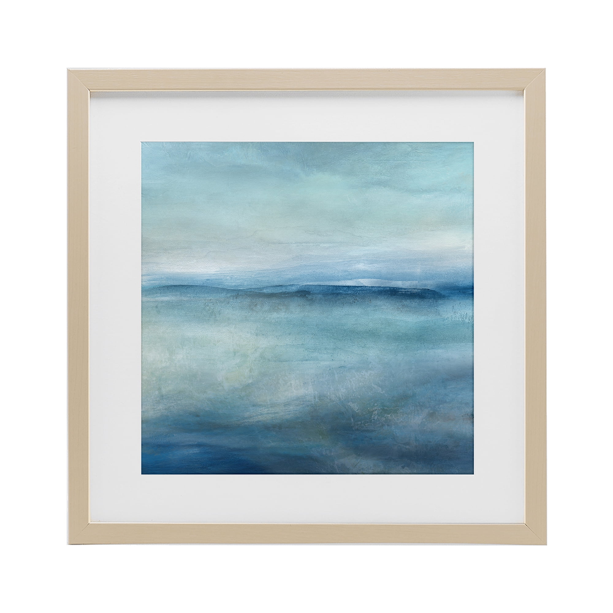 Stupell Industries Misty Blue Coastal Horizon Birch Framed Print Under Glass, design by Carol Robinson