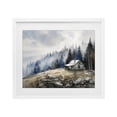 thumbnail image 1 of Stupell Industries Farmhouse Misty Cabin on Ridge White Framed Print Under Glass, 16 x 13, by Franklyn Gregory, 1 of 8